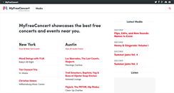 Desktop Screenshot of myfreeconcert.com